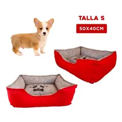 GENERICO - Colchoneta Premium Perro Rojo Talla S
