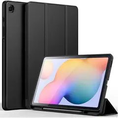 GENERICO - Funda Flip Cover Para Samsung S6 Lite - NEGRO