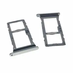 GENERICO - Repuesto Bandeja SIM Micro SD LG VELVET 5G - PLATA.