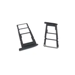 GENERICO - Repuesto Bandeja SIM Micro SD MOTO G7 - NEGRO.