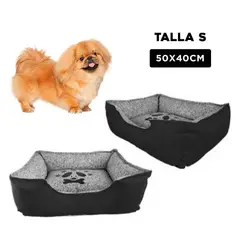 GENERICO - Colchoneta Rectangular Perro Negro Talla S