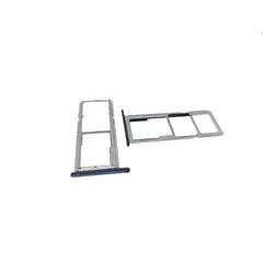 GENERICO - Repuesto Bandeja SIM Micro SD MOTO G6 PLAY - AZUL.