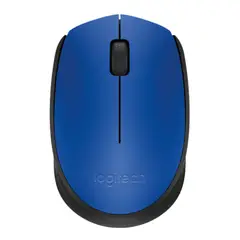 LOGITECH - M170 Mouse Ambidiestro Inalámbrico 24GHZ USB - Azul
