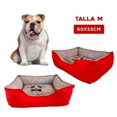 GENERICO - Cama Invierno Perro Rojo Talla M