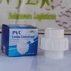 C AND A TOOLS - Unión Universal PVC 1" Con Rosca C&A - Blanco