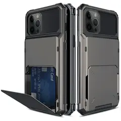 GENERICO - Carcasa Case iPhone 13 Tarjetero Wallet