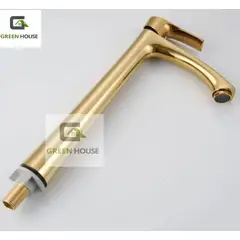 GENERICO - GRIFERIA DE LAVATORIO ALTO DORADO AGUA FRIA