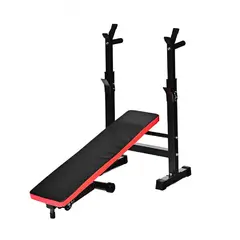 ULTIMATE FITNESS - Banco Ejercicios Inclinable - Plano con Rack