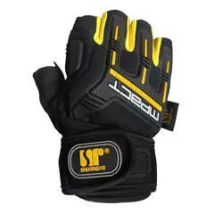 GENERICO - Guantes Mpact Amarillo Protección de Impacto Con Muñequera