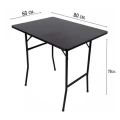 ATAHUALPA - ESCRITORIO PLEGABLE 80X60-Negro