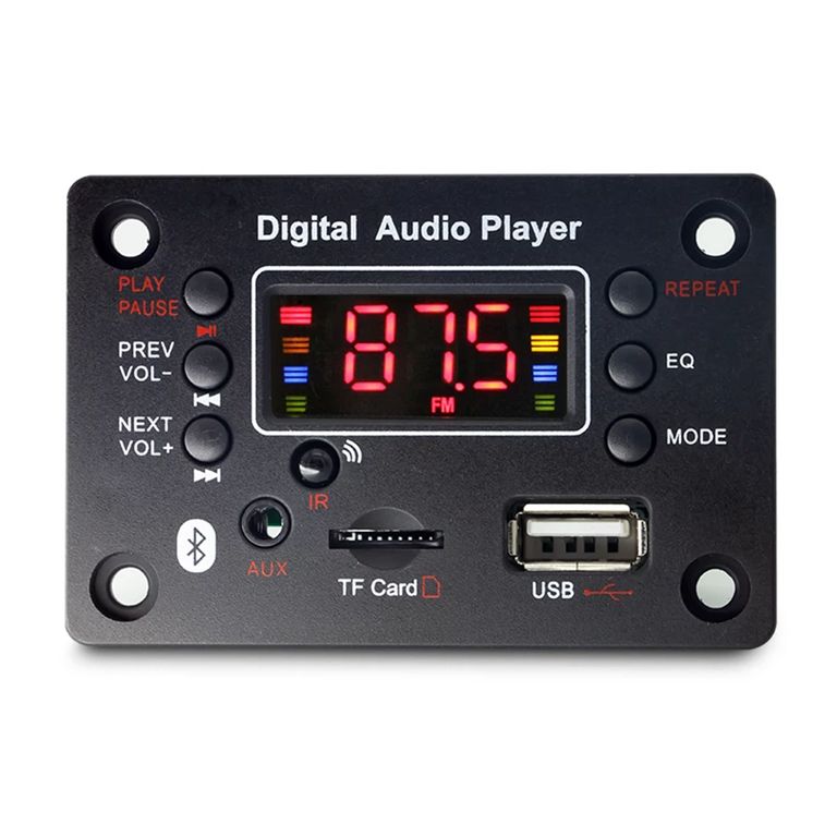 Panel Cuadrado Audio Bt Fm Mp3 Aux Realtec
