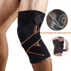 GENERICO - Rodillera Elástica Soporte Ajustable 7203 Compresión