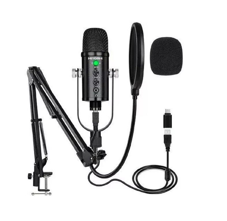 Micrófono de BM-86TZ PC- Laptop - Celular Plug and Play USB