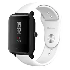 GENERICO - Correa Compatible Con Amazfit Bip Blanco Broche 20mm