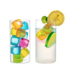 GENERICO - Cubos de Hielo de Colores Reutilizable 10Unid