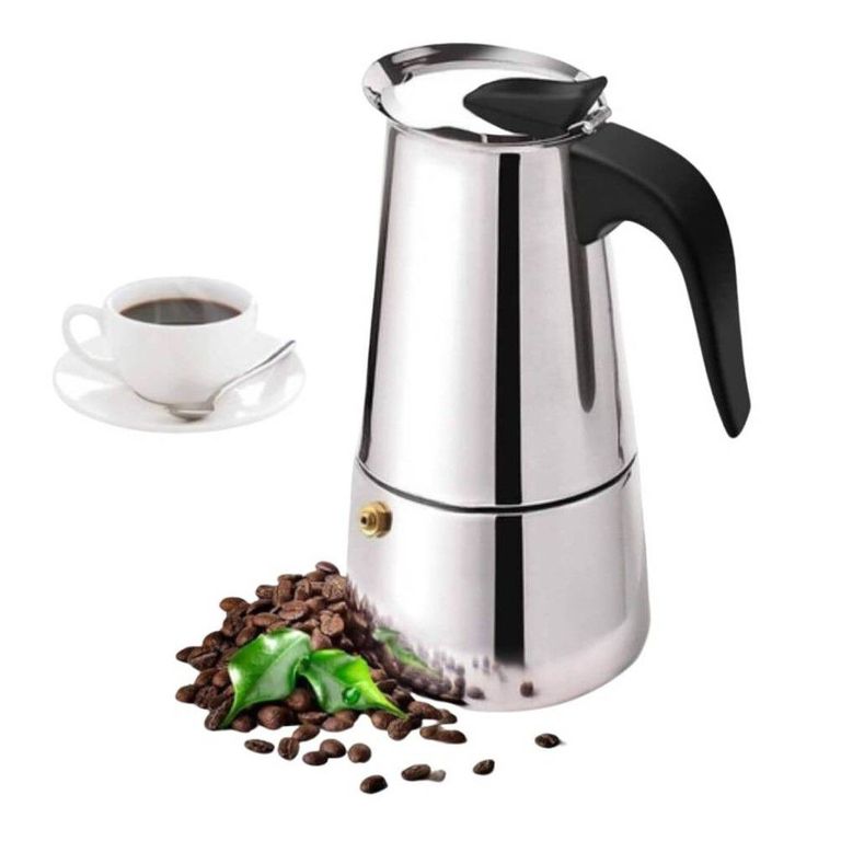 Cafetera Italiana Expresso 6 Tazas en Acero Inoxidable