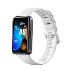 GENERICO - Correa Silicona para HUAWEI BAND 8 - Blanco