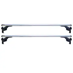 GENERICO - Barras Portaequipaje de Techo Ajustable 52 pulgadas plomo