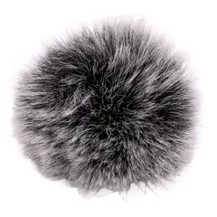 GENERICO - Filtro Peluche Antiviento para Micrófono Solapero Lavalier
