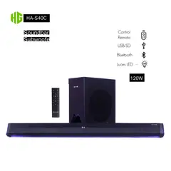 HALION - Soundbar Subwoofer HA-S40C 120W Control Remoto