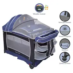BABY KITS - Cuna Corral Verona Azul