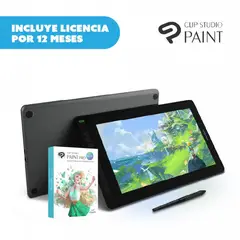 GENERICO - Tableta Grafica Huion Kamvas 16 RDS, Con Clip Studio Paint PRO por 1 año