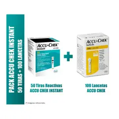 ACCU CHEK - PACK INSTANT: 50 TIRAS Y 100 LANCETAS