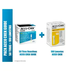 ACCU CHEK - PACK GUIDE: 50 TIRAS Y 100 LANCETAS