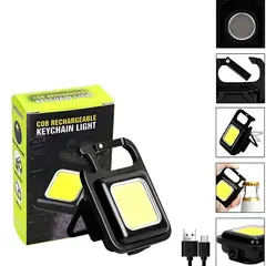 GENERICO - Mini Linterna portátil tipo llavero COB