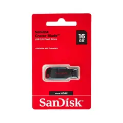 SANDISK - Memoria Usb Cruzer Blade 16GB - Negro