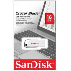 SANDISK - Memoria Usb Cruzer Blade 16GB - Blanco