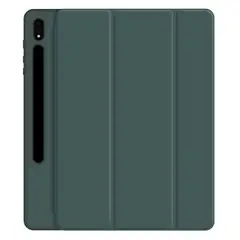 GENERICO - Funda Flip Smart Cover Case Samsung Tab S8+ S7+ S7 FE 12.4 - VERDE