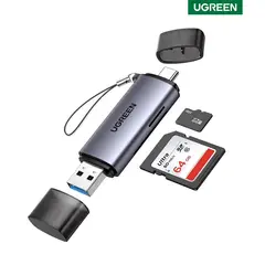 UGREEN - USB-C/USB-A a Lector de Tarjetas USB 3.0 y Tipo C a SD Micro SD