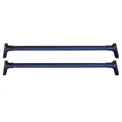 GENERICO - Cross bar barras horizontales aluminio Negras 5ta generación