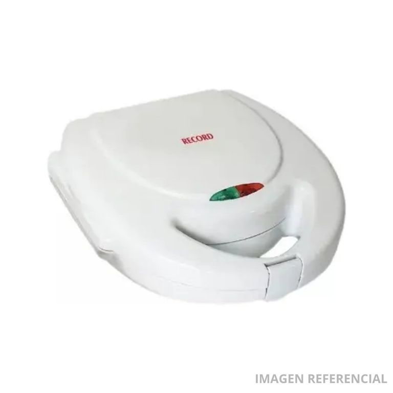 Sandwichera Eléctrica Antiadherente Blanca REC-CLSBL100