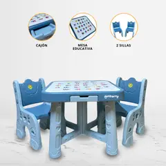 DOUX BEBE - Silla Escritorio 3 en 1 «CHILDESK» Ligth Blue