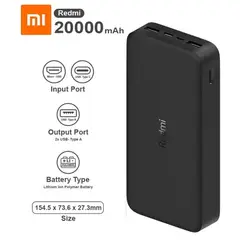 XIAOMI - Cargador Portatil Redmi PowerBank 20000mAh 18W Carga Rapida 3.0