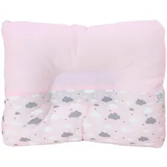 BABY MERINOS - Almohada Bebe anti-cabeza plana - Noche - Rosado