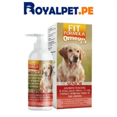 DRAG PHARMA - SUPLEMENTO FIT FÓRMULA OMEGA 3 Y 6 PARA PERROS SENIOR 125 ML