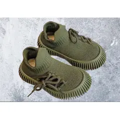 GENERICO - Zapatillas de Niño Hermosas de Tela Unisex Verde
