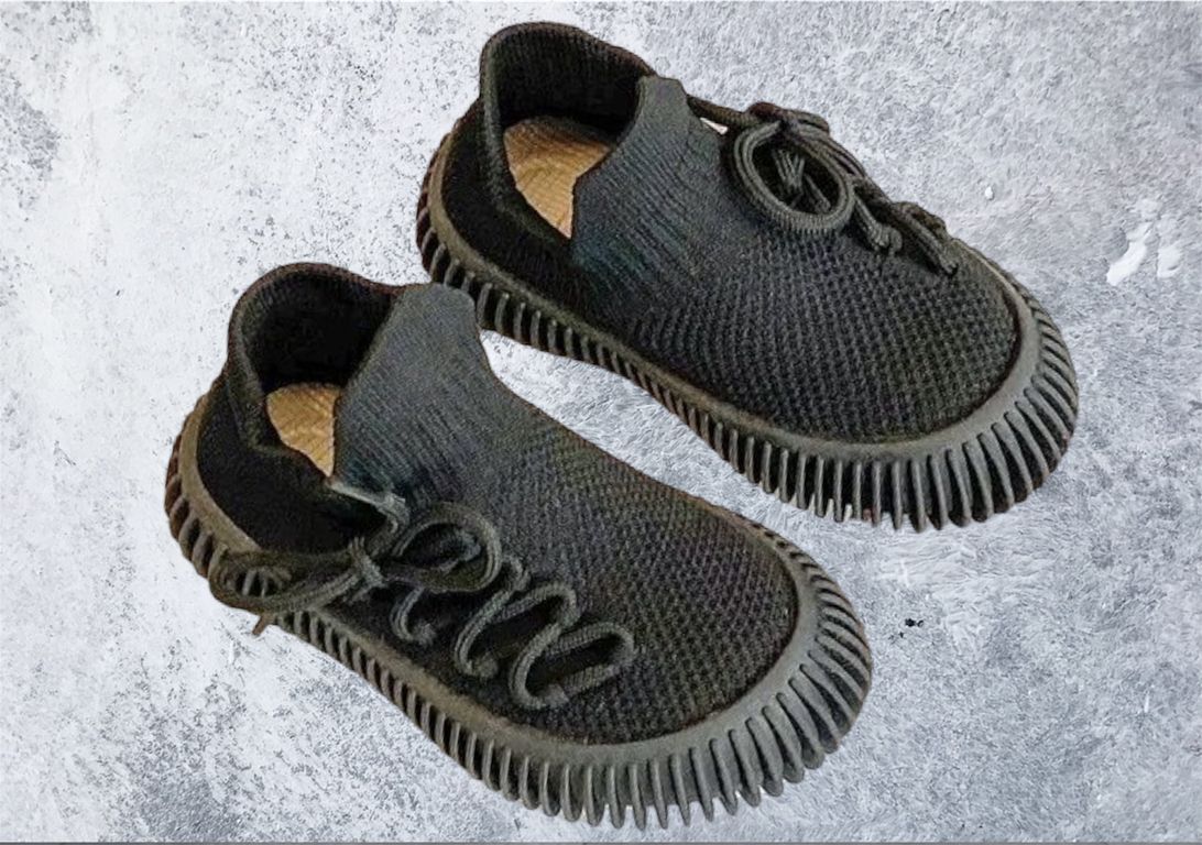 Zapatillas de Niño Hermosas de Tela Unisex Negro