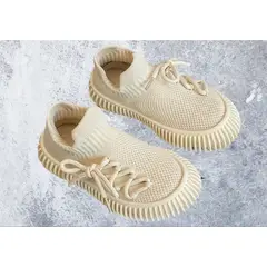 GENERICO - Zapatillas de Niño Hermosas de Tela Unisex Khaki