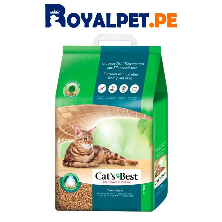 Sensitive arena para gatos 7.2 kg