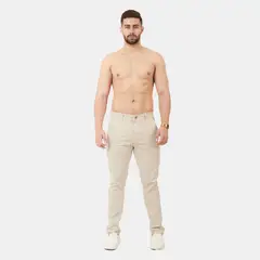 SAN COSME - Pantalón Chino Drill Hombre Hueso_.