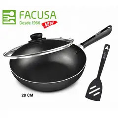 FACUSA - Sarten 28 cm. Con tapa de Vidrio