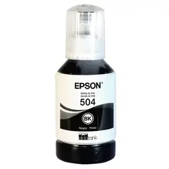 EPSON - Botella tinta T504 T504120 504 negro serie L 100% original