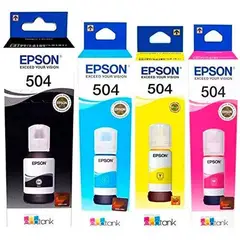 EPSON - Botella tinta t504 504 kitx4 serie l 100% original tinta t504 P8