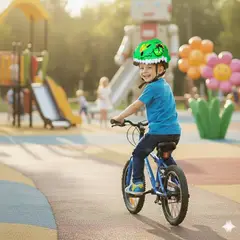 GENERICO - Casco de Bicicleta para Niños - Dino Verde
