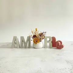 MADAME CIMENT - SET DE LETRAS AMOR L -