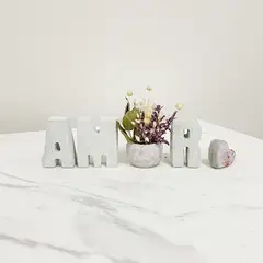 MADAME CIMENT - SET DE LETRAS AMOR 5CM -